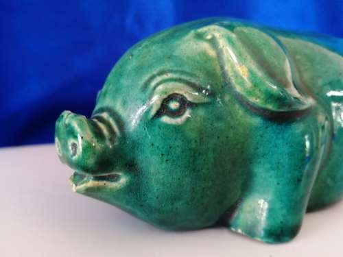 Majolica Jade Antique Pottery French Jade Green
