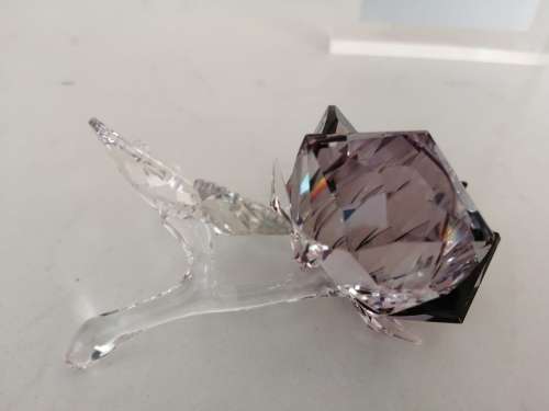 Swarovski Crystal Stunning Blossoming Rose Pink Flower