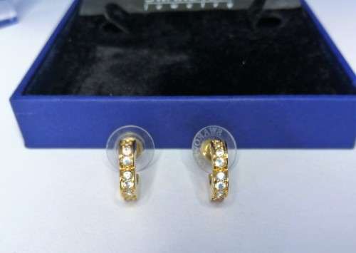 Swarovski Crystal Gold Plated Pretty Earrings