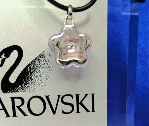 Genuine Swarovski Crystal Childs Pink Flower Necklace