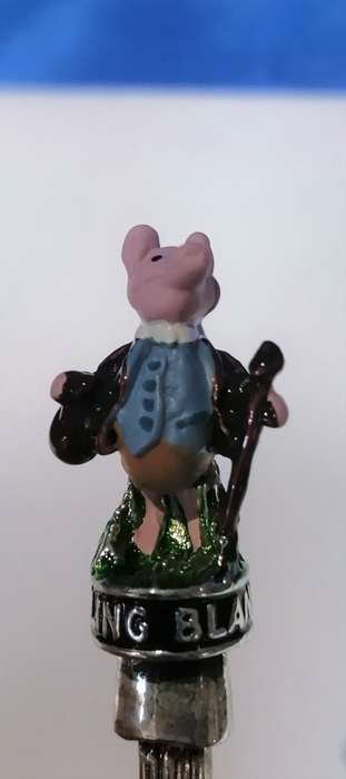 Vintage Pigling Bland 1993 Beatrix Potter Silver Plated Baby Spoon, Hand painted