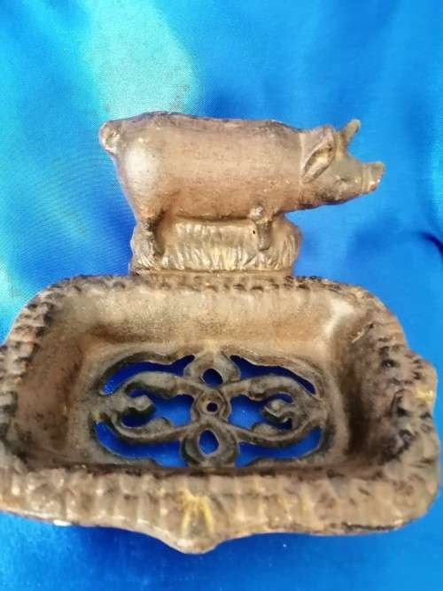 Unusual Heavy Metal Soap Dish #