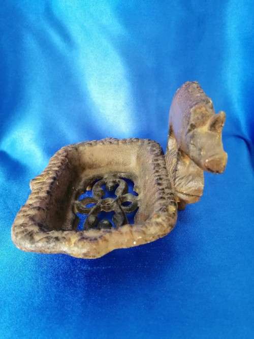 Unusual Heavy Metal Soap Dish #