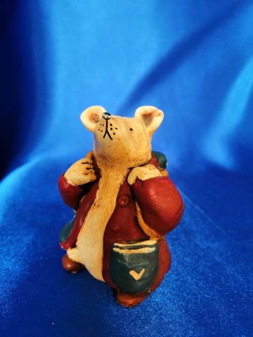 Peter Fagan Colourbox Teddy Mouse with Rucksack Scotland #