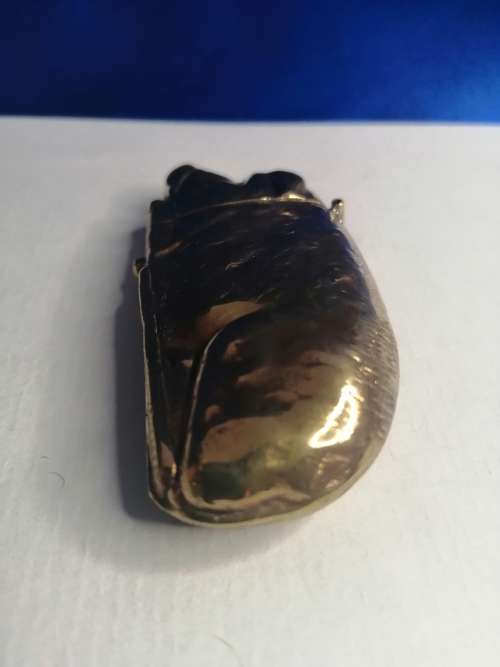 PIG BOAR BRASS COPPER VINTAGE chatelaine VESTA MATCH CASE#