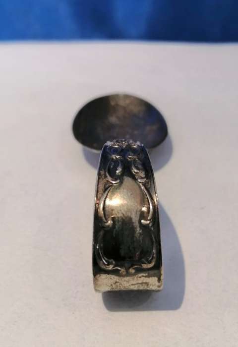 Sterling Silver Baby spoon  `This Little Piggy` Antique  #