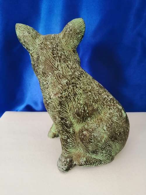 Vintage Brass Sitting Pig  #