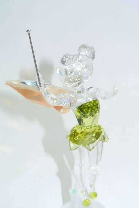 Swarovski Disney Fairy Tinker Bell Green Dress Blue Wings Peter Pan
