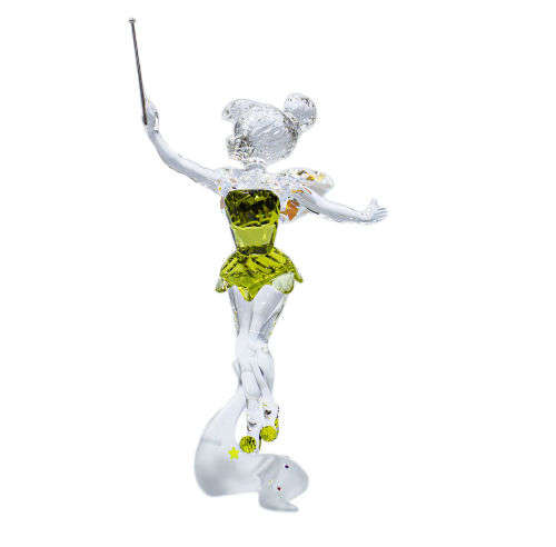 Swarovski Disney Fairy Tinker Bell Green Dress Blue Wings Peter Pan