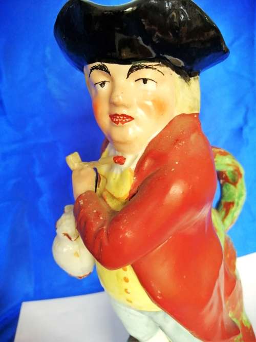 19th Century Hearty Good Fellow, Probably Pratt Toby Jug Hand Painted Height 28cm