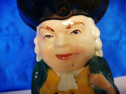 19th Century  Burlington Wear Toby Jug Judge Hand Painted Height 15cm