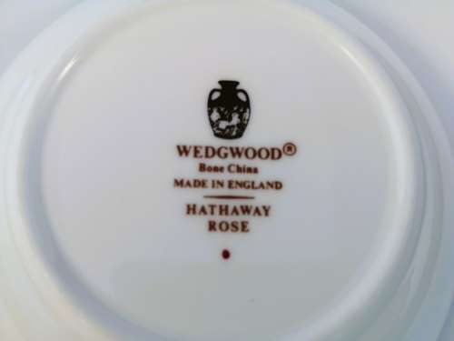 Wedgwood Hathaway Rose Bone China Trinket Dish Round Pin Tray #