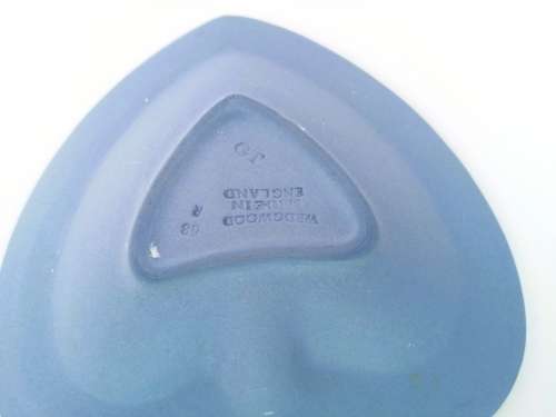 Vintage Wedgwood Jasper Blue Spade Dish  #