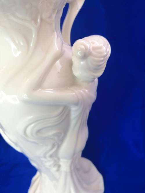 Art Nouveau-style two handled vase modelled with maidens by Gifthaus