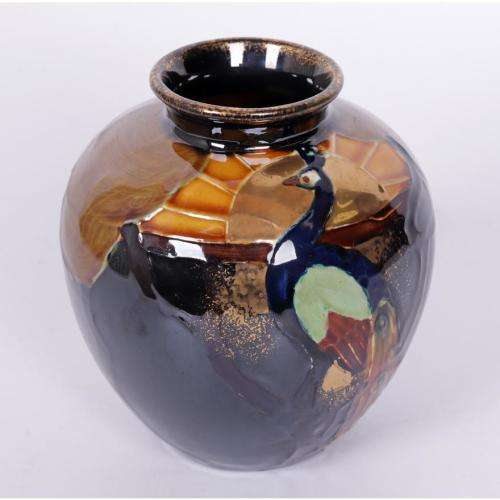 Thomas Forester and Sons Phoenix Ware art pottery round vase
