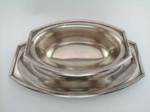 Wiskemann, Brussels - Silver-plated serving dish