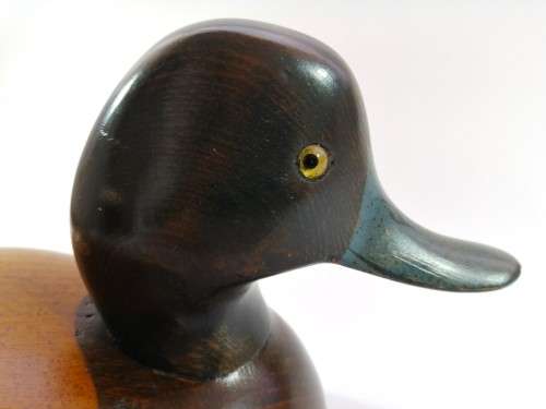 Large Antique Fellows  Wooden Duck Decoy Bluebill