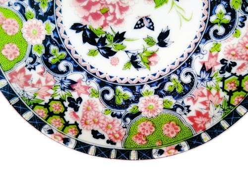Vintage Yamaguchi Japan Imperial  Imari Ware  Porcelain Plate - Flower