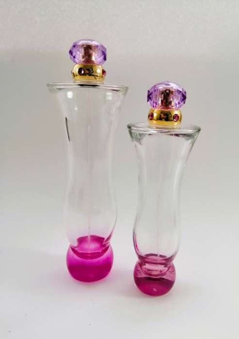 Beautiful Empty Pink Perfume Bottles x 2