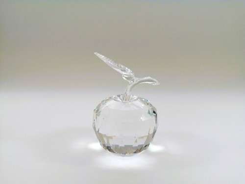 Swarovski Crystal Figurine Apple Clear