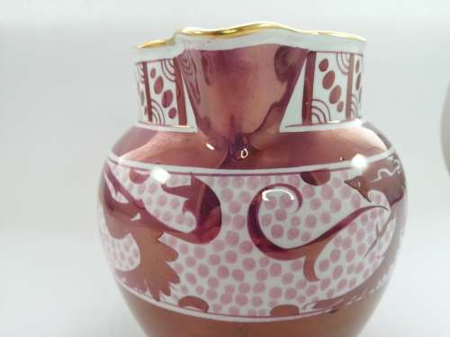 Victorian Pink luster large jug