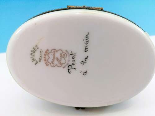 Limoges France Dubarry Large Goose Je Peint Main Marque