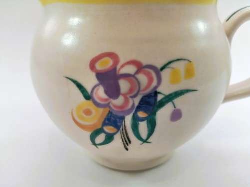Poole Pottery Hand Painted Jug 1940`s