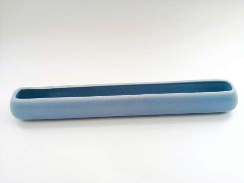 Poole Pottery Hand Painted Long blue possi trough 1940`s