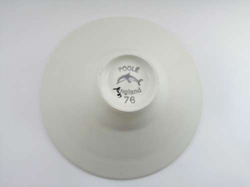 Poole Pottery Hand Painted Mushroom Large Bowl 1970`s