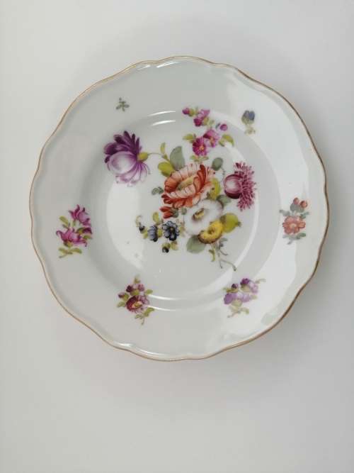 Meissen porcelain plate Vintage flowers