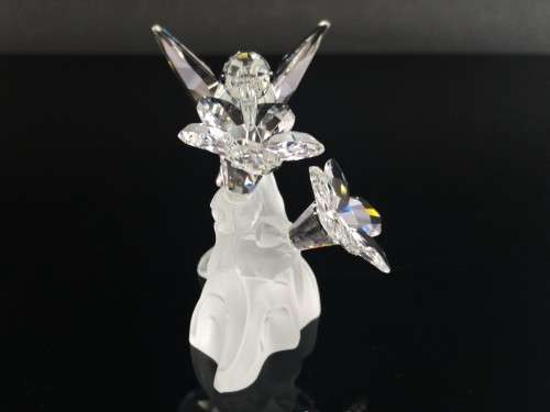 Swarovski Crystal Figurine Hummingbird on Flower 166184 RETIRED