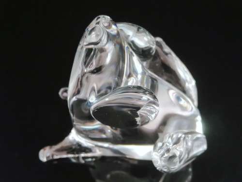 Licio Zanetti Abstract Murano Glass Large Frog Sculpture Italy Mid-Century Modern