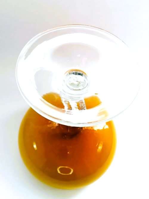 Murano large mid century glass pedestal bowl,