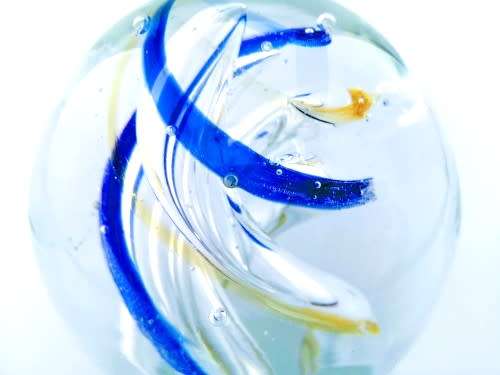 Stunning large glass paperweight