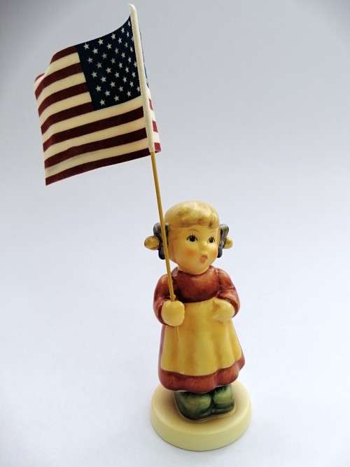 Special Edition Goebel Hummel Figurine First Bloom ( Aka Miss Patriot )