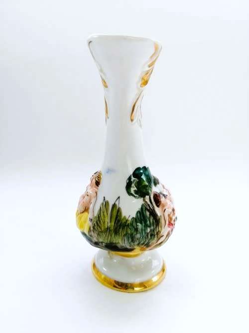 Fabulous Capodimonte Handmade Hand painted jug Vase Italy