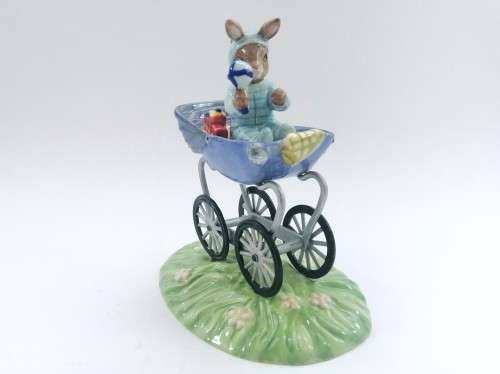Royal Doulton Bunnykin, Christening Day Boy, The Occasions Collection, DB328 signed