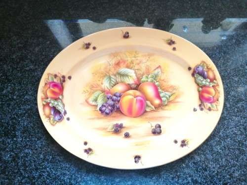 Aynsley orchard gold bone china porcelain Large Oval Platter in the Orchard Gold