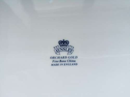 Aynsley orchard gold bone china porcelain Large Oval Platter in the Orchard Gold