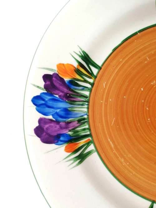 ART DECO CLARICE CLIFF Biyanne Crocus Plate