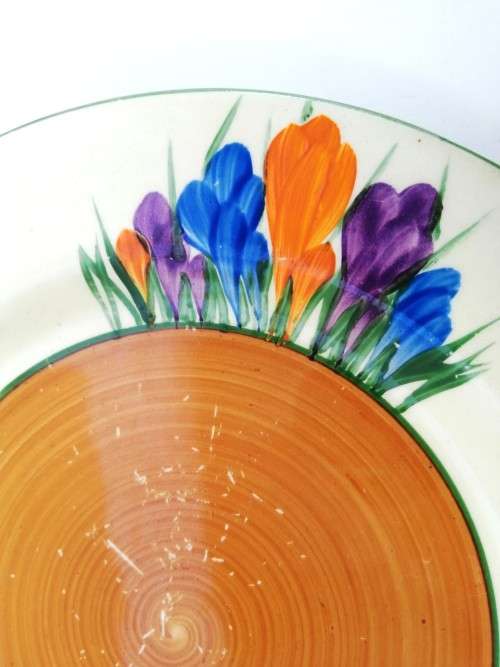 ART DECO CLARICE CLIFF Biyanne Crocus Plate