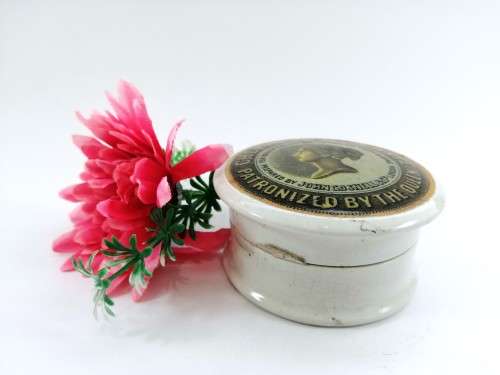 Antique Toothpaste pot John Gosnell & Cos Cherry Toothpaste, claiming royal patronage