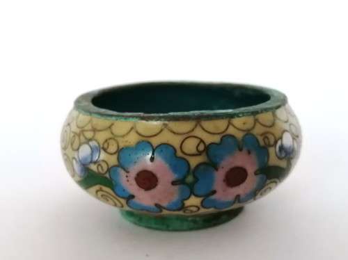 Beautiful vintage Chinese cloisonne cruet set, dating from the 1950s