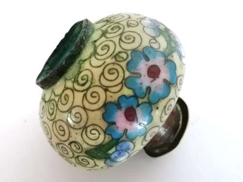 Beautiful vintage Chinese cloisonne cruet set, dating from the 1950s