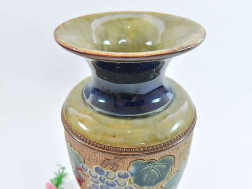 Antique Doulton Large Lambeth Stonewear vase