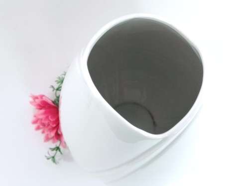 An exquisite Tall white ceramic vase made by  Azberg Germany