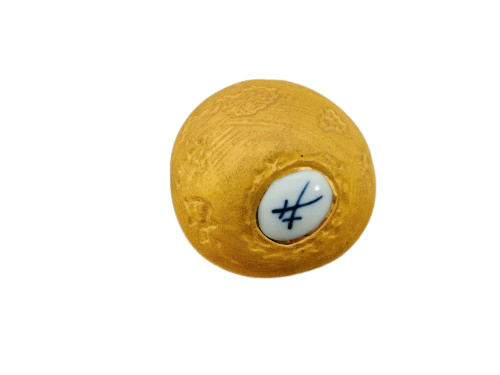 Small Meissen Gold Stone Nugget
