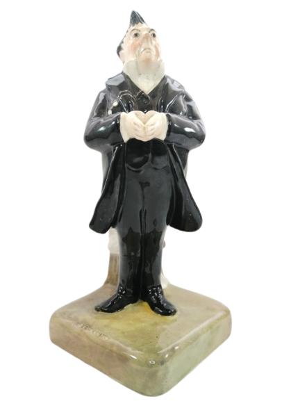 Rare Antique Crown Staffordshire Dickens figurines Mr. Pecksniff