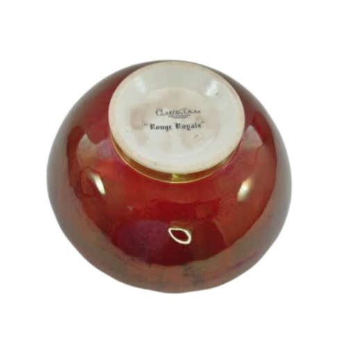 Carlton Wear Rouge Royale Deep Stunning Red and Gold Bowl