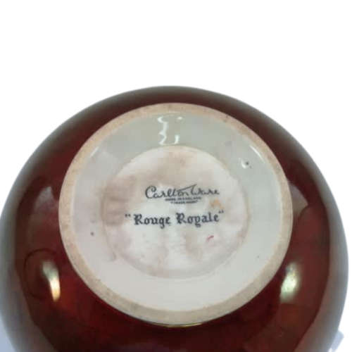 Carlton Wear Rouge Royale Deep Stunning Red and Gold Bowl